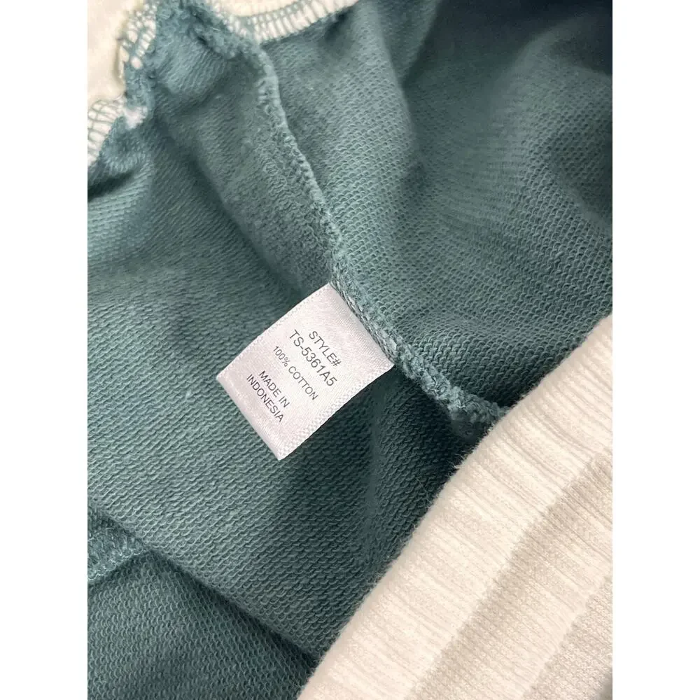 Zenana Matching Lounge Set Size Small Green Sweatshirt Skirt Outfit